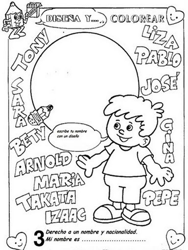 Deberes Y Derechos De Los Ninos Dibujos Para Colorear